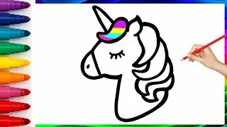Easy Unicorn Drawing Tutorial | Learn to Draw Magical Unicorn for Kids
