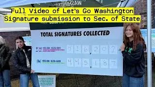 Организация Let's Go Washington передала подписи под инициативами государственному секретарю &mdash; По...