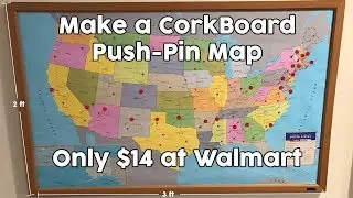 Make a Corkboard Push-Pin Map for $14