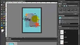 Digital Scrapbook Tutorial -- Converting a 12x12 template to 8.5x11 in PSE