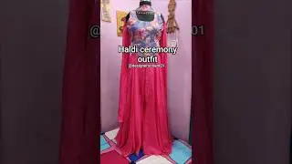 haldi outfit Indo Western wedding dress #fashion #viral #shorts #video #dress #design #mehndi #diy