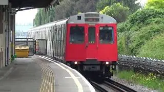 London Underground D Stock 7097 and 7024 at Dagenham Heathway