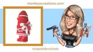How to Make an EASY Flocked Santa | #homedecor #christmasdecoration