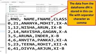 import exporting data in csv files IP 12 part 3