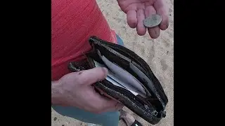 Metal Detecting / Treasure Hunting a Beach Okinawa, Japan / WW2 Relics/Stolen Wallet/Coin Spill!