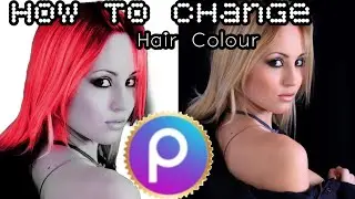 How to change hair colour in picsart#shorts