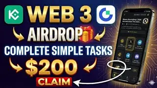 Gate.io & KuCoin Web3 Wallet Airdrops | Join & Earn Free Crypto 💸 | Step by Step Guide 2025 | web 3
