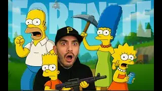SIMPSONS PORTAL TO FORTNITE! BATTLE ROYAL NO BUILD LIVE!