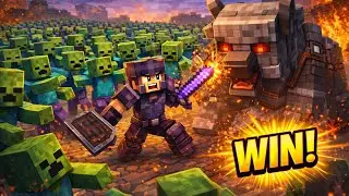 100+ Zombies Aur Ravager Boss Fight 😱 | Akela Sabko Hara Diya! | Minecraft Hindi