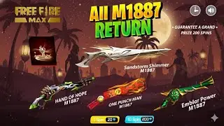 All M1887 Return Skin Confirm Date💥🤯| One Punch Man M1887 Return | Next Universal Ring |Ff New Event