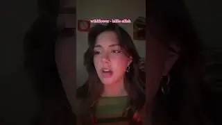 wildflower - billie eilish cover ruined by a sneeze 🔥