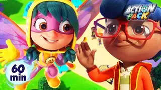Fly High Butterfly | Action Pack 🦸 | Action Cartoons For Kids