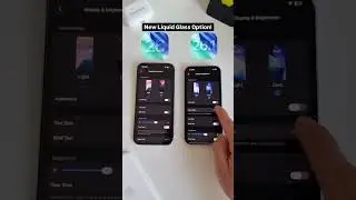 Do you prefer the Clear Liquid Glass design or the ne Tinted one?#ios26 #liquidglass #ios261