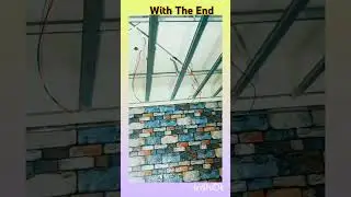 how to do wiring in false ceiling electrical |# Viral shorts #homewiring #