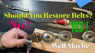 Antique Belt Restoration / Is it Worth Your Time? For Me It&rsquo;s Yes#leathercraft #restoration #leather