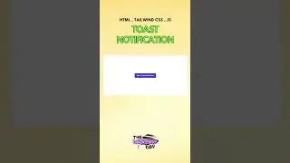 Toast Notification with HTML Tailwind CSS JavaScript | React Toastify Clone