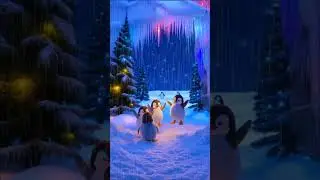 &ldquo;Magical Penguins Discover an Ice Cave and Dance in Snow Lights |3D Disney Style