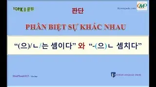 [NGỮ PHÁP TOPIK 2 TIẾNG HÀN] ★PHÂN BIỆT SỰ KHÁC NHAU GIỮA 2 NGỮ PHÁP “(으)/ㄴ/는 셈이다” 와  “-(으)ㄴ 셈치다”