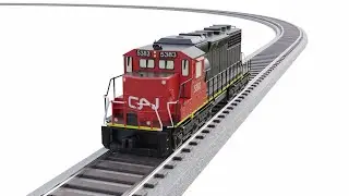 Model Train 3D Model Compilation Animation
