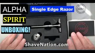 Распаковка бритвы Alpha Spirit Single Edge #alpha #spirit #бритва #распаковка #бритье #уходзакожей #новинка