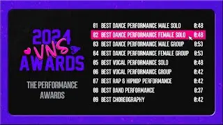[#2024VNSAWARDS] Nominees | Best Dance Performance Female Solo | Visually Not Shy 2024