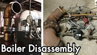 Red Rooster Inn Restoration 02: Disassembling the Steam Boiler, finding a sight glass