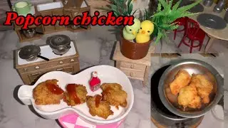 Popcorn Chicken Recipe l Real Miniature cooking l Mini Chicken Popcorn