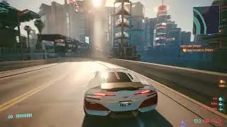 One Hour Ride in Night City | 4K Ray-tracing PlayStation 5 Gameplay