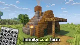 Compact Coal Farm for Early Game Survival (Minecraft 1.20)