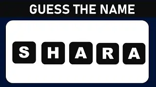 BIBLE QUIZ: CAN YOU GUESS THE BIBLICAL NAME FROM THE SCRAMBLED LETTERS? #4