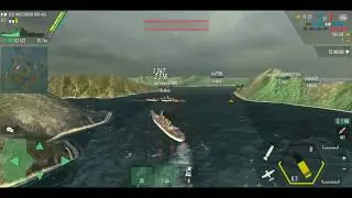Battle of Warship:Naval Blitz USS Wisconsin Gameplay