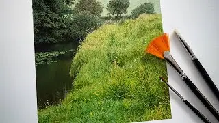 Painting a Photorealistic mini Landscape