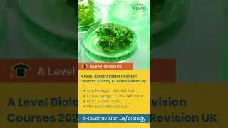 A Level Biology Easter Revision Courses 2023 by A Level Revision UK