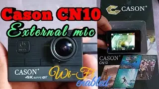 Cason CN10 Action Camera with EIS & MIC | 4K Camera | External mic| Neeshchaudhary