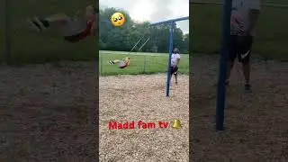 Kid falls off swing at the park| MADD sad 😢