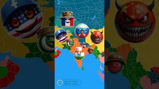 France China USA Russia Vs India Pakistan Friendship (Hindi) #countryballs #countries #shortsvideo