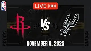 NBA LIVE! HOUSTON ROCKETS vs SAN ANTONIO SPURS | 2025 NBA CUP | November 8, 2025 | NBA 2K26
