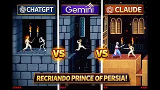 ChatGPT vs Gemini vs Claude Criando Prince of Persia do Zero!