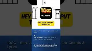 10CC - Silly Love | Scrolling Guitar Chords & Lyrics  #guitar #guitarcover #music #rock #guitarist