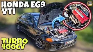 HONDA EG9 VTI B16 TURBO 400CV DO @SONHOS DE ESTRADA BY NIEMOTORSPORT 😱 | STOWNAS