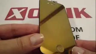 Gold iPhone 4 / iPhone 4S mod kit LCD + Back cover