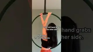 TUTORIAL 2: Aerial Hoop Trick - cross hand hang