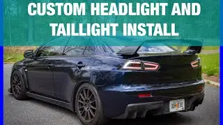 EASILY the BEST Headlights and Taillights for the Evo X!