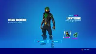 Fortnite 3:1 Lucky Rider, Rainbow Clover & Emerald Smasher Unlock