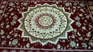 Chenille carpet home decore velvet touch 6x9 large size (amezon)