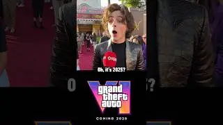 Watch Timoth&eacute;e Chalamet&rsquo;s reaction to finding out GTA 6 comes out in 2025. #wonka #gta6 #gta #xbox