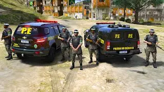 EXÉRCITO REALIZA CERCO na FAVELA! CONFRONTO + PRISÃO | GTA 5 POLICIAL