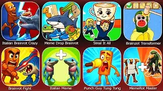 Steal It All,Italian Brainrot Crazy Battle,Meme Drop Brainrot Merge,Brainzot Transformer,Brainrot