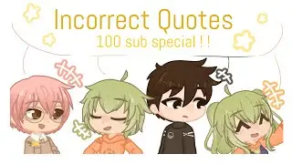 Gardening Club Incorrect Quotes 💬 / 100 sub special!! / GL2 TMF / Ft. Milly 🫶 / READ DESC ! 🤭