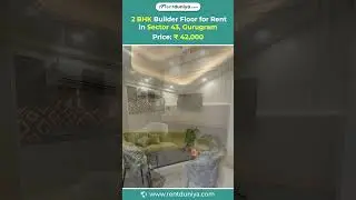 2 BHK Builder Floor for Rent in Sector 43, Gurugram | ₹42,000 Only #flatforrent #2bhk #rent